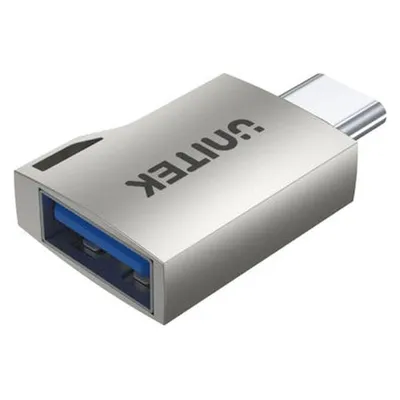 Adapter UNITEK A1025GNI USB C auf USB A Silber Kompakt