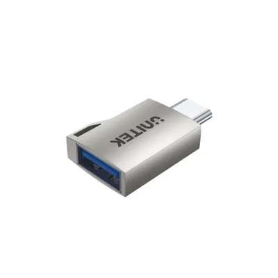 Adapter UNITEK A1025GNI USB C auf USB A Silber Kompakt