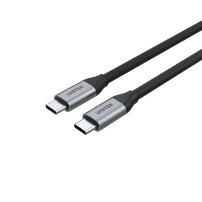 USB-C Kabel UNITEK C14082ABK 1m 10 Gbit/s PD 100W Schwarz