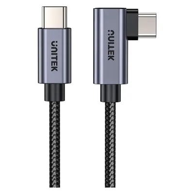 Unitek Kabel USB USB-C - USB-C Czarno-srebrny (C14123BK-1M)