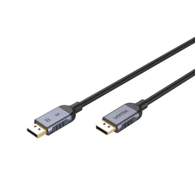 DisplayPort Kabel UNITEK C1628GY01-5M 5 m 1.4 8K 240 Hz Schwarz Grau