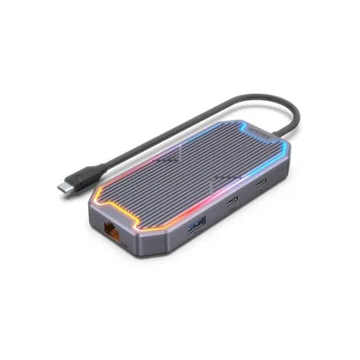 Laptop-Base Unitek uHUB S7+ USB-C 100W HDMI 4K Ethernet