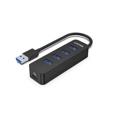 Hub Unitek 5 Ports 5000 Mbit/s Modell uHUB Q4 USB 3.2 Gen 1 Schwarz ABS