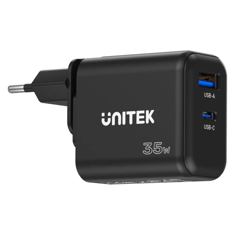 Unitek Wall Charger GaN PD USB-C + USB-A