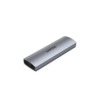 SSD Gehäuse UNITEK uDrive M.2 Aluminium Grau USB-C NVMe PCIe 10 Gbit/s