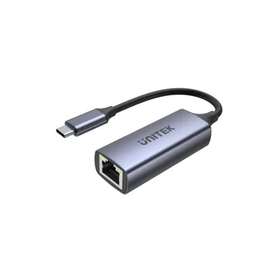 Adapter UNITEK U1323A USB-C zu RJ-45 Aluminium 100 W