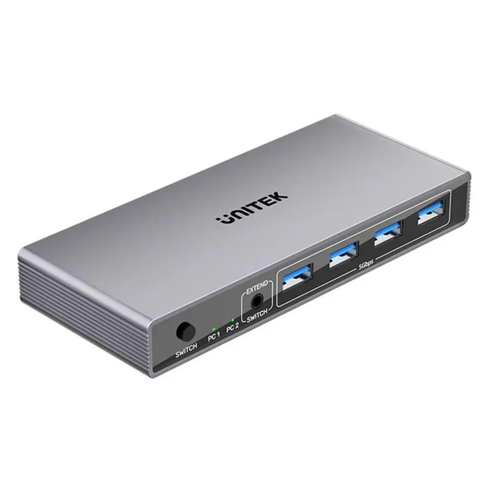 KVM-Switch Unitek V1310AGY01-EU 2 Computer 4K Ultra HD DisplayPort