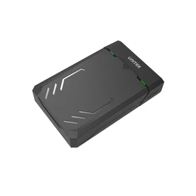 Festplattengehäuse UNITEK Y-3035 2.5/3.5 Zoll SATA USB 3.2 Gen 1 Schwarz UASP AC-Netzteil