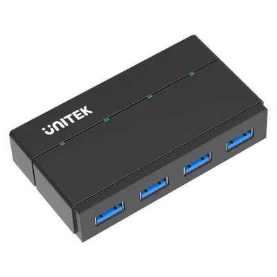Hub Unitek 4 Ports 5000 Mbit/s USB 3.2 Gen 1 Modell Y-HB03001 mit Adapter