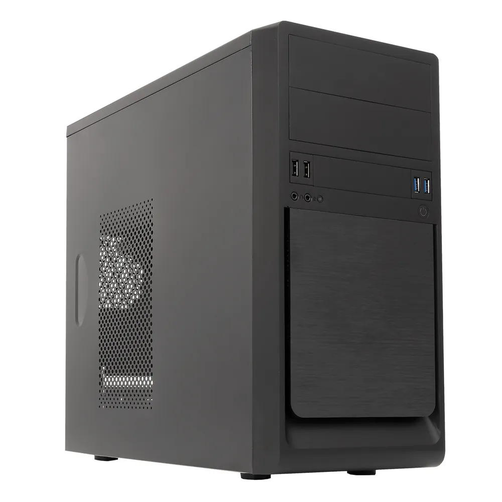 UNYKAch UK6023 PC-Gehäuse U3 USB 3.0 schwarz + 500W Netzteil