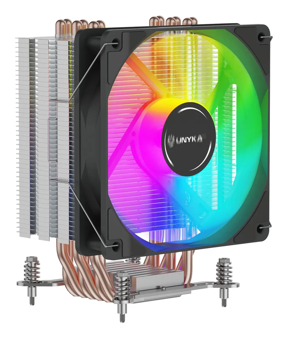 Kühllösung Luft UNYKAch Sockel AM4/1700/1851 120mm H60 ARGB 6 Heatpipes ARGB