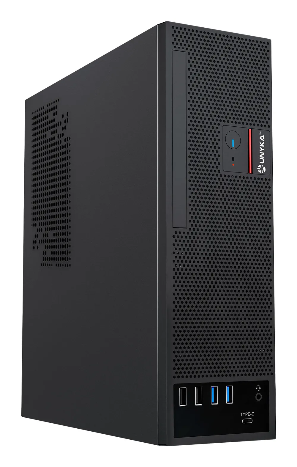 PC-Gehäuse UNYKAch UK3006 Slim SFF Micro ATX 8L Schwarz ODD 150W Flex