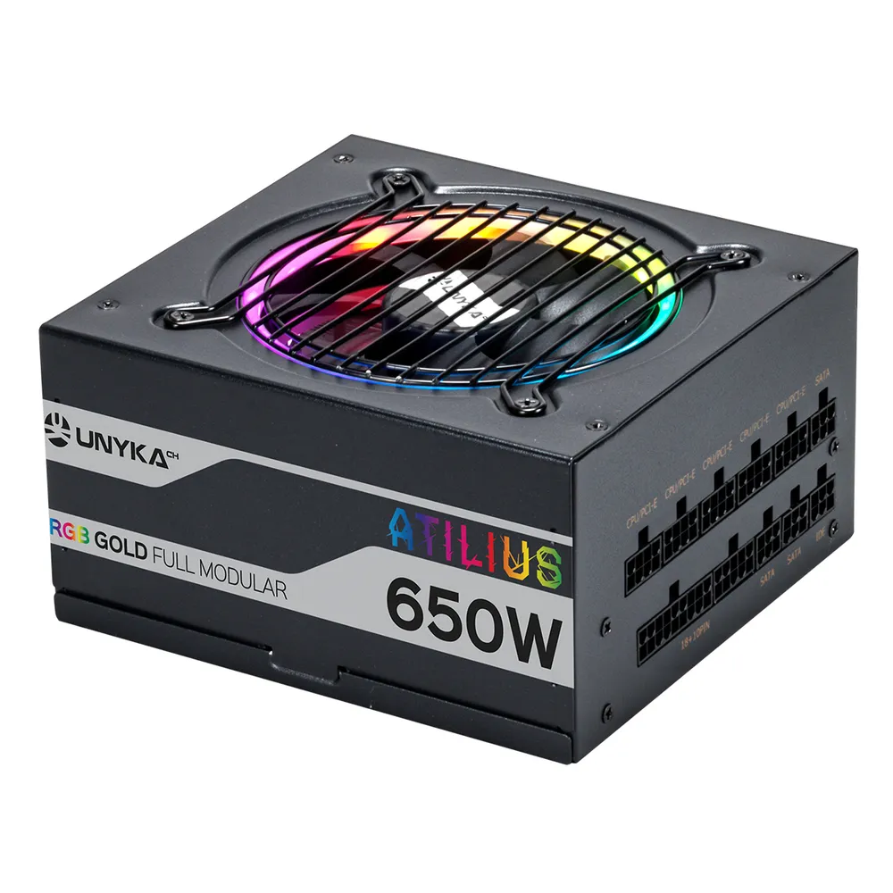 UNYKAch Atilius RGB Netzteil 650W Effizienz 90% Vollmodular