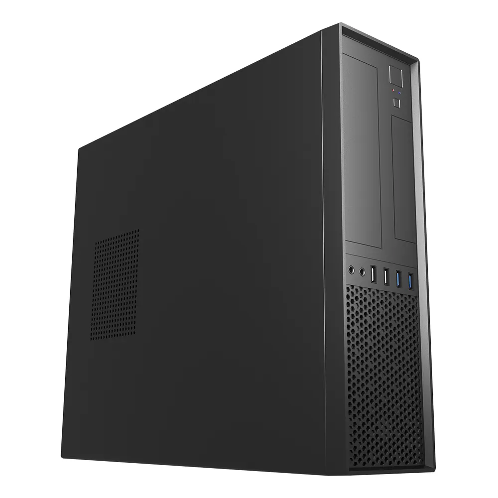 UNYKAch UK3001 Slim Micro ATX Desktop-Gehäuse USB 3.0 schwarz