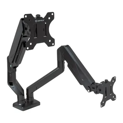 Unykach Doppel-Desktop-Halterung für 13-32-Zoll-Monitore, mit Gasfeder