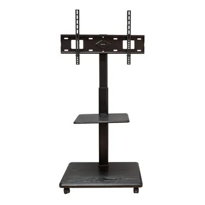 Unykach Boden-TV-Ständer, mobil mit Ablage und höhenverstellbar für 32-75-Zoll-Bildschirme, max. Vesa 600 x 400 mm