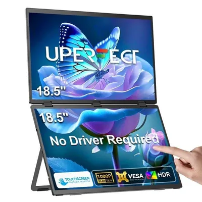 Monitor Uperfect Dual 18,5" Full HD 100Hz IPS HDR VESA Tragbar