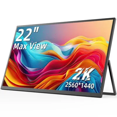 Monitor Uperfect 22" QHD 2K QLED USB-C Mini HDMI 1000:1 Tragbar