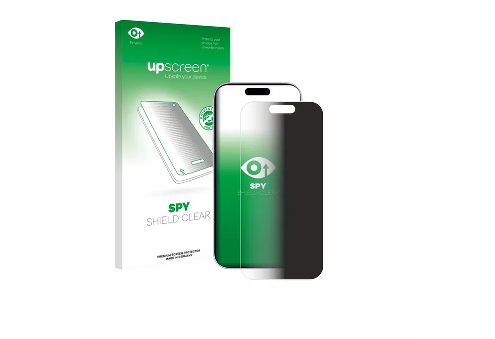 upscreen Displayschutzfolie Sichtschutzfolie für Apple iPhone 17, Anti-Spy Privacy Sichtschutz Blickschutzfolie Blaulicht-Schutz