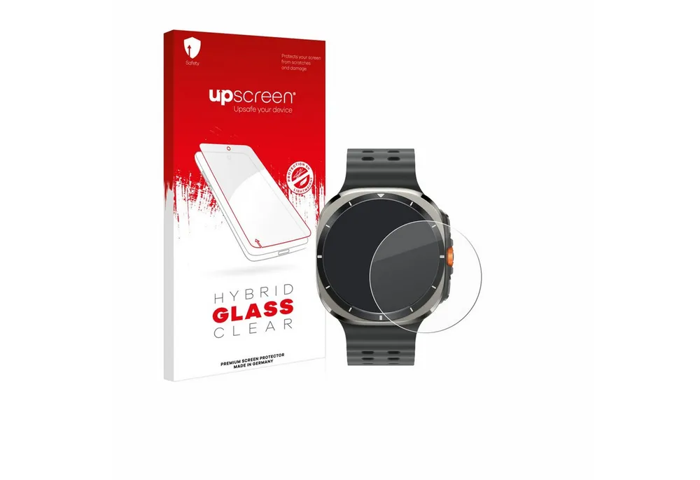 upscreen Displayschutzglas Folie für Samsung Galaxy Watch Ultra (47 mm), Schutzfolie Glas Panzer Display Schutz klar
