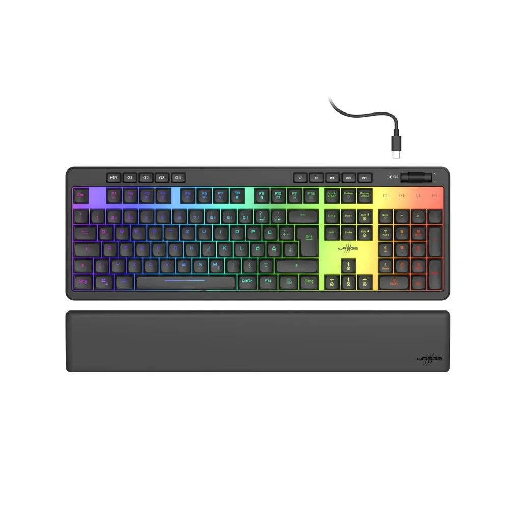 "Gaming-Keyboard ""Exodus 515 Illuminated"", Schwarz, QWERTZ DE (00217830)"