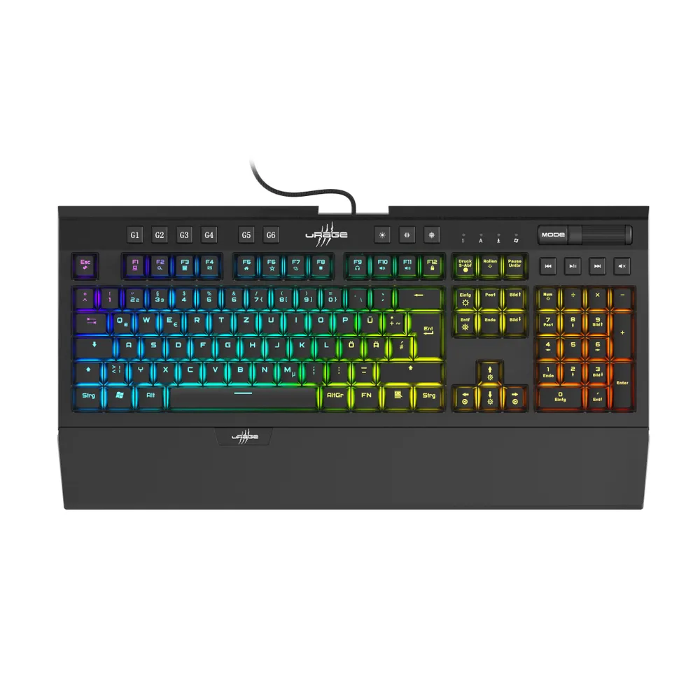 "Gaming-Keyboard ""Exodus 900 Mechanical"", Rote Switches, Schwarz, QWERTZ DE (00217826)"