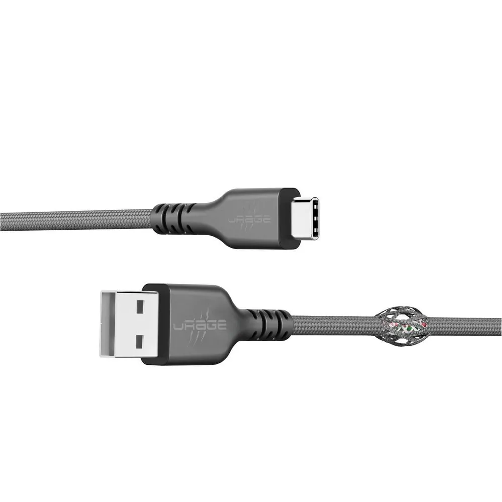 USB-Kabel, uFlex, USB-A-Stecker - USB-C-Stecker, Mesh, 2,20 m, Schwarz (00219820)