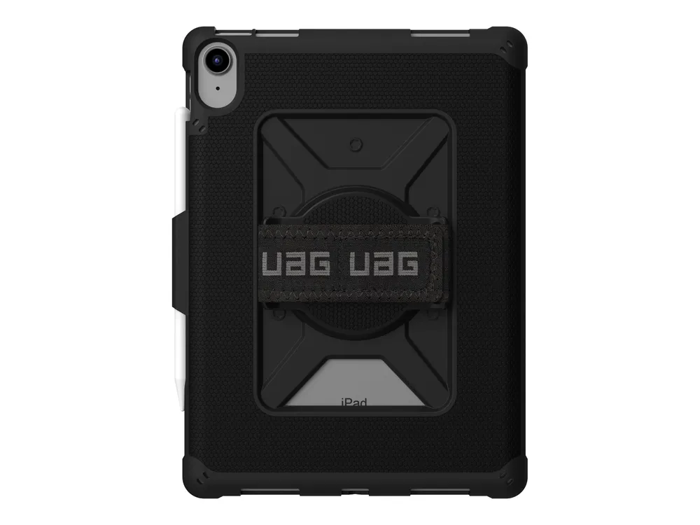 UAG Urban Armor Gear Metropolis Handstrap Case für Apple iPad 10,9" (10. Gen), Schwarz (Bulk), Schwarz, iPad 10,9", iPad 11"