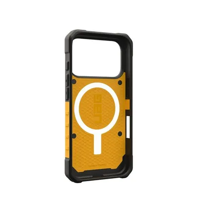 Handyhülle Urban Armor Gear Pathfinder Cover TPU Gelb MagSafe Stoßfest für iPhone 17 Pro
