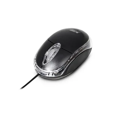 Maus Urban Factory BDM02UF USB 800 DPI Schwarz Transparent Ambidextrous