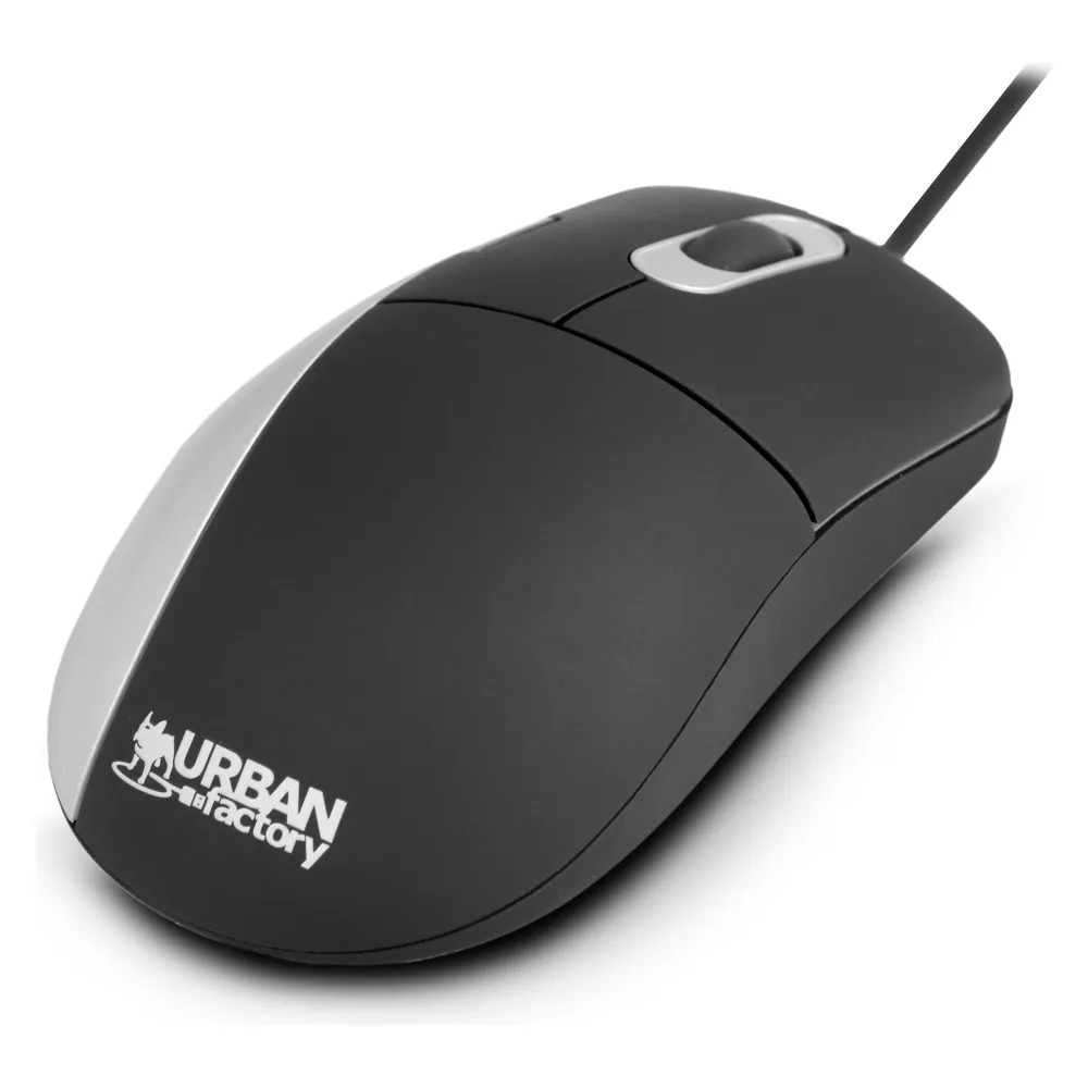 Urban Factory Desktop Silk Mouse Maus Beidhändig USB Typ-A Optisch 800 DPI