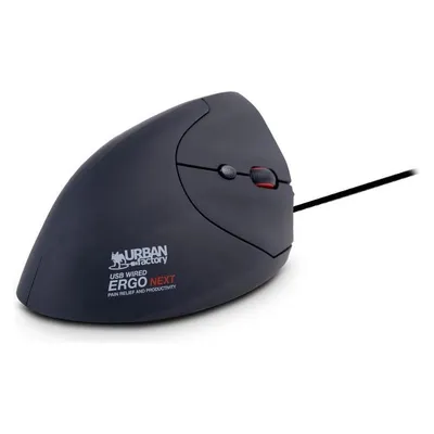 Maus Urban Factory ERGO USB 3600 DPI Schwarz Vertikales Ergonomisches Design