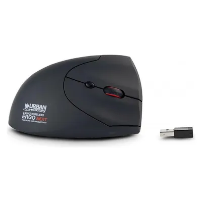Maus Urban Factory ERGO NEXT Vertikal Kabellos 1600 DPI Schwarz 6 Tasten