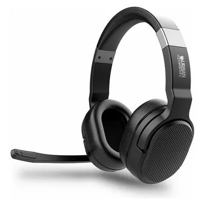 Urban Factory MOVEE COMFORT kabellose Bluetooth Gaming Kopfhörer mit aktiver Geräuschunterdrückung Schwarz