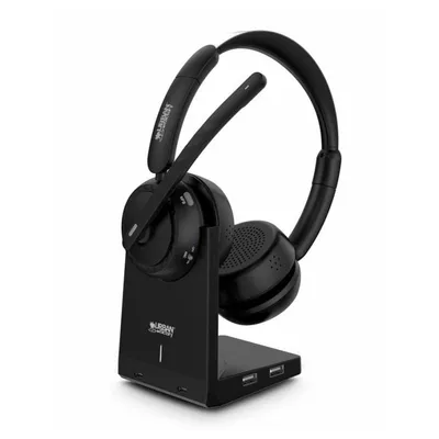 Urban Factory MOVEE MAX kabellose Bluetooth Gaming Kopfhörer mit aktiver Geräuschunterdrückung Schwarz