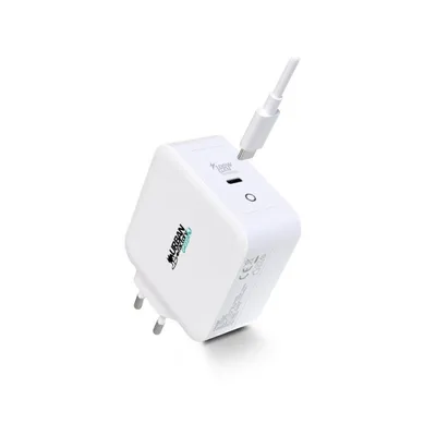 Ladegerät Urban Factory CYCLEE 100W USB-C 2m Weiß