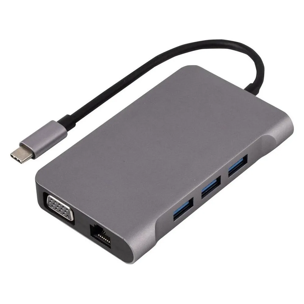 Laptop-Dock Urban Factory TCM16UF USB-C 96 W HDMI VGA Kartenleser SD Ethernet