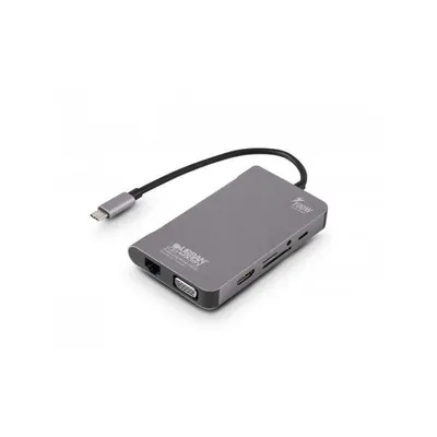 Laptop-Dock Urban Factory TCM16UF USB-C 96 W HDMI VGA Kartenleser SD Ethernet