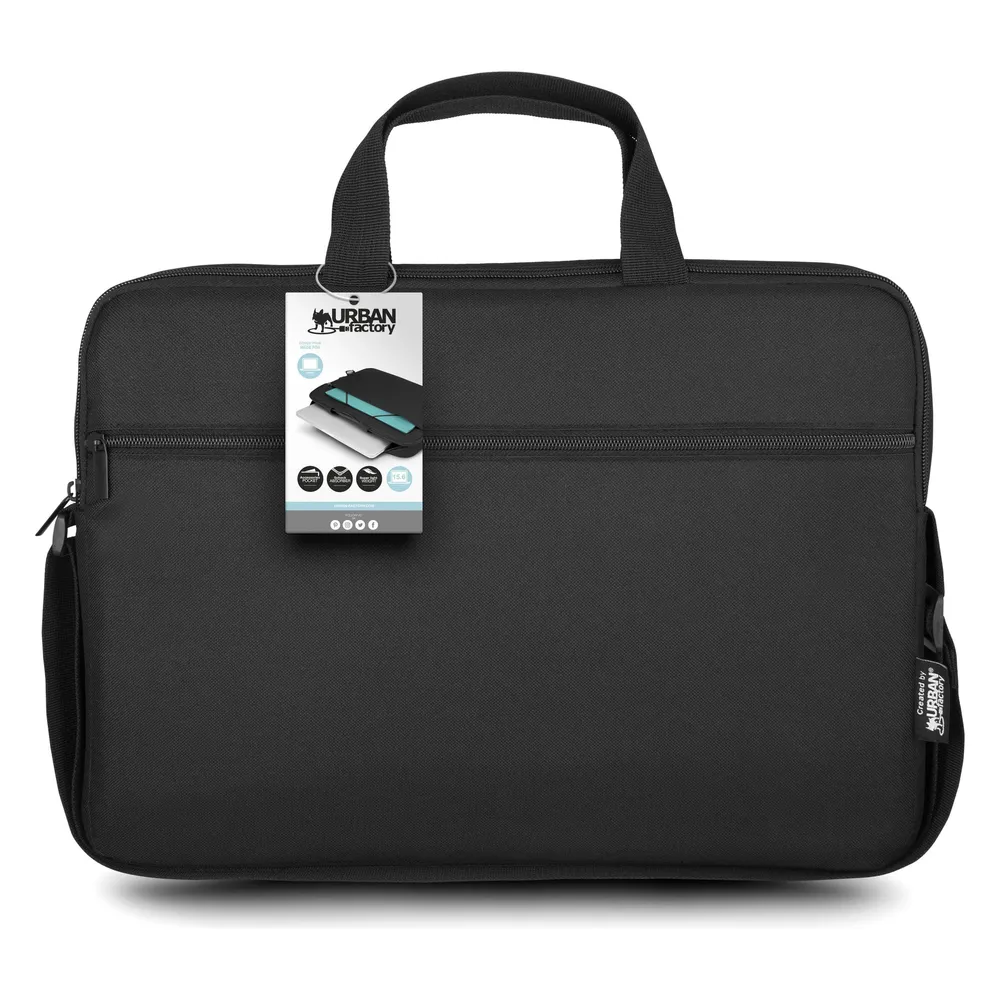 Urban Factory Nylee Schwarze Laptop-Aktentasche bis 12"