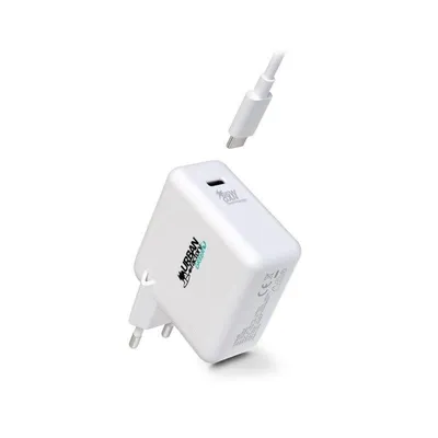 USB-C-Ladegerät 65W Urban Factory CYCLEE Universal Weiß 2 m