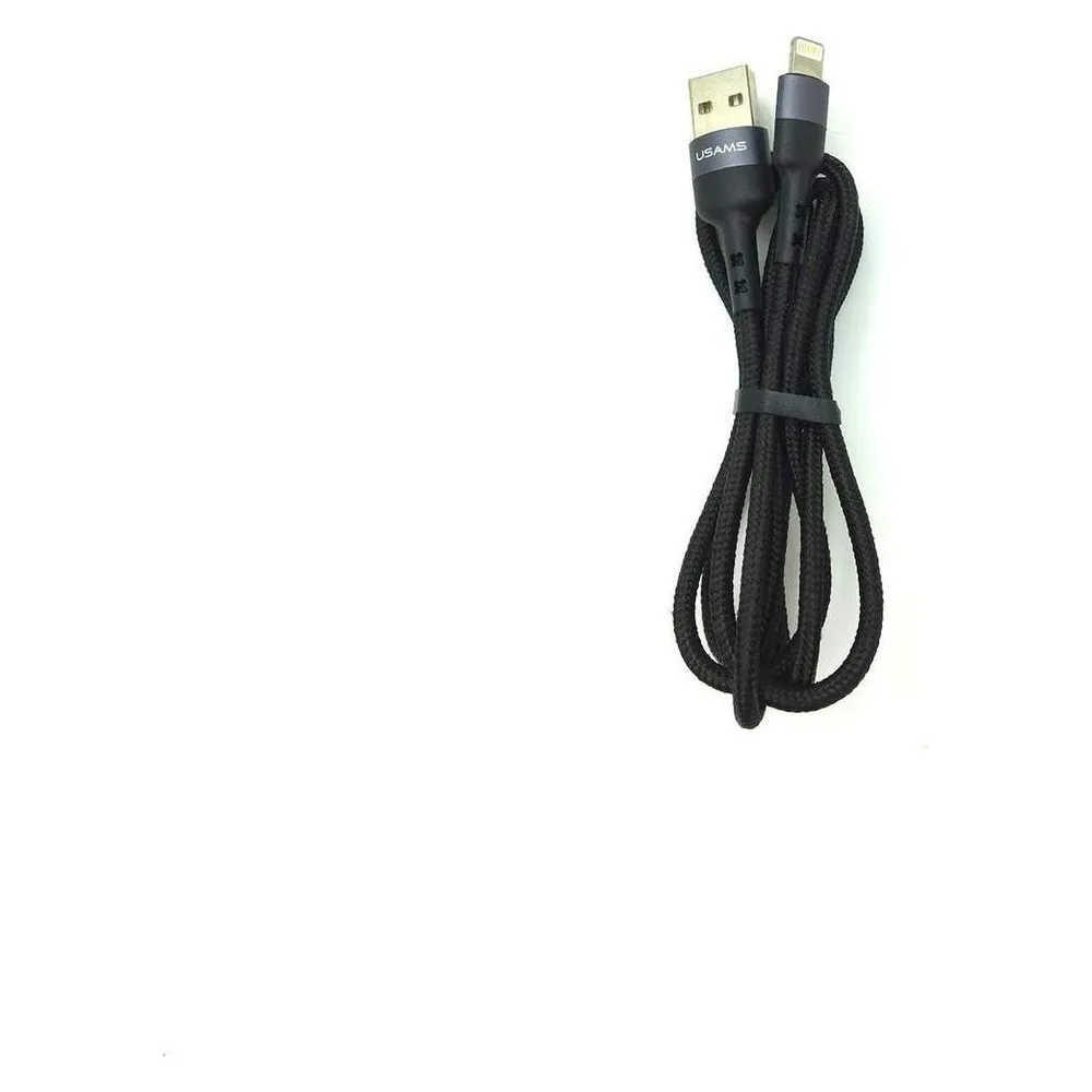 Usams USB USB-A - Lightning cable 1 m Black