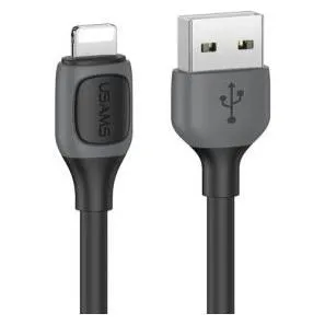 Usams US-SJ595 Lightning 2.4A Bicolor Charging & Data Cable--Jelly Series 1m (1 m)