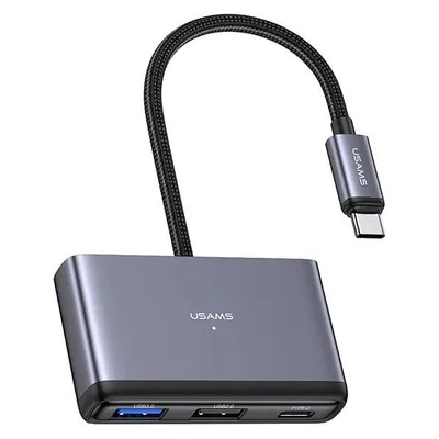 Usams US-SJ628 5in1 Multifunctional Type-C HUB Type-C*1+USB3.0*1+USB 2.0*1+TF*1+SD*1