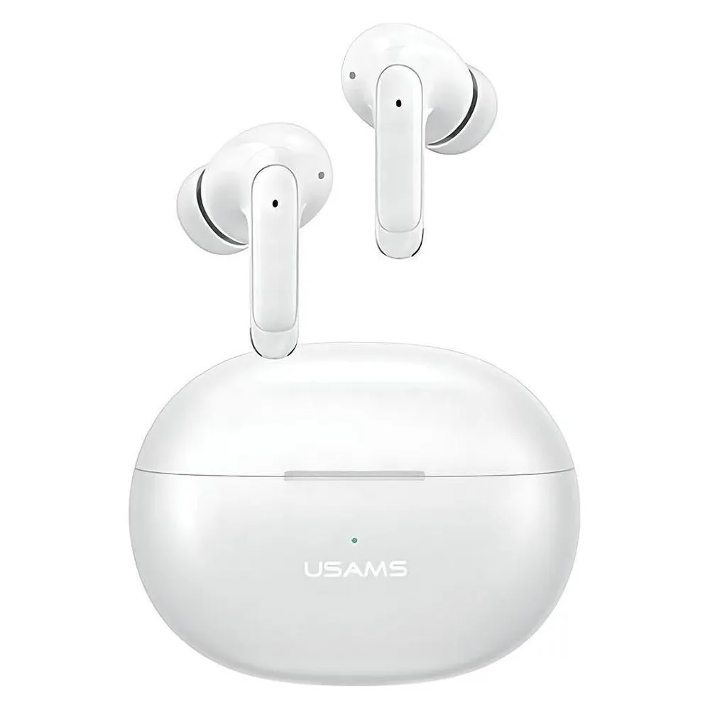 Usams Słuchawki Bluetooth 5.3 TWS X-Don Series Dual mic ENC bezprzewodowe biały/white BHUXD02 (