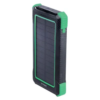 V-Tac VT11111 Power Bank 10000 mAh mit SolarpanelSchwarz