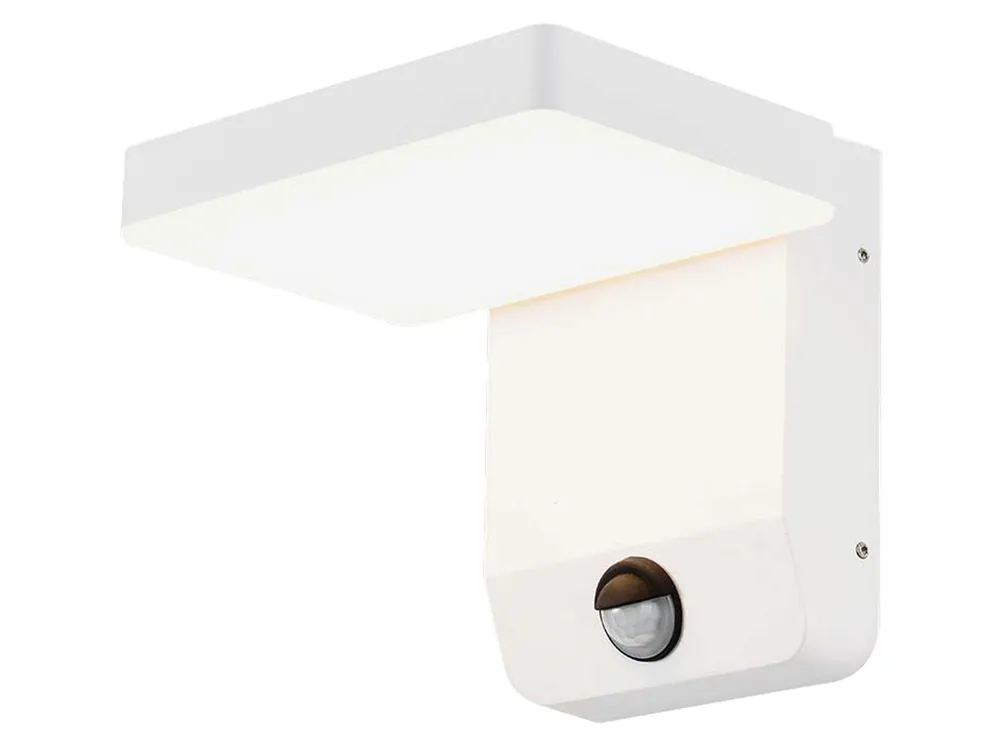 V-TAC LED-Außenleuchte VT-11020S, EEK: E, 17 W, 2580 lm, 4000 K, Sensor, Weiß, 178x170x160 mm