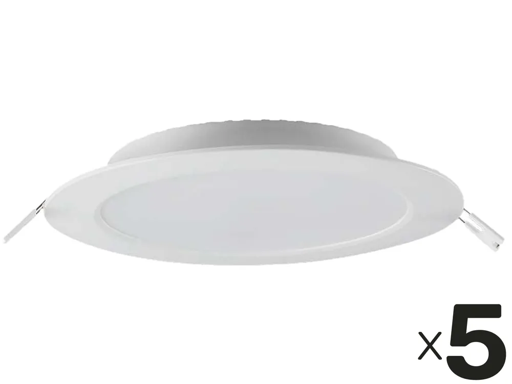 V-TAC LED-Einbauleuchte VT-61018, EEK: E, 18 W, 1980 lm, 4000 K, 5 Stück