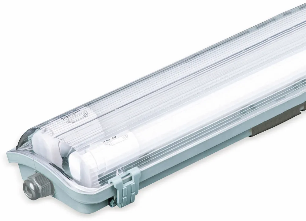 V-TAC LED-Feuchtraum-Wannenleuchte VT-12023 (6399), 2x 18 W, 6500K