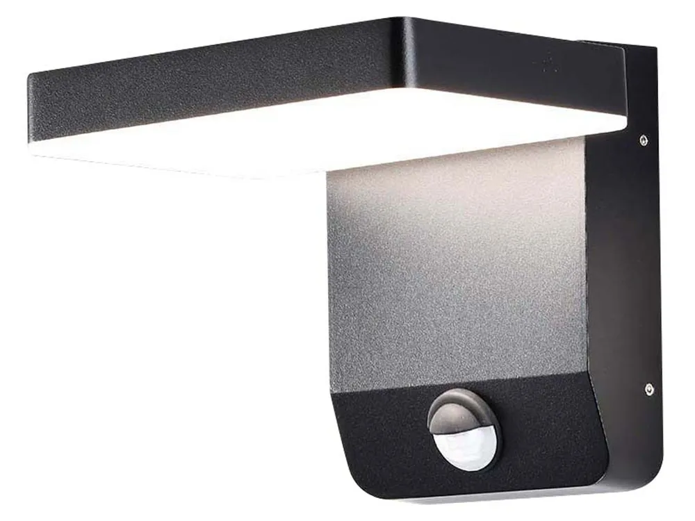 V-TAC LED-Fluter VT-11020S, EEK: E, 17 W, 2580 lm, 4000 K, Bewegungssensor, schwarz