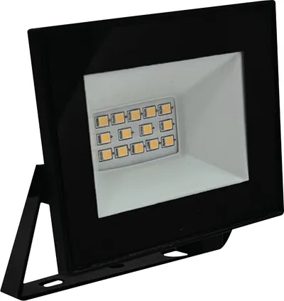 V-TAC LED-Fluter, VT-44012, 10 W, 6500K, EEK: F, 730 lm, kaltweiß, IP65, schwarz